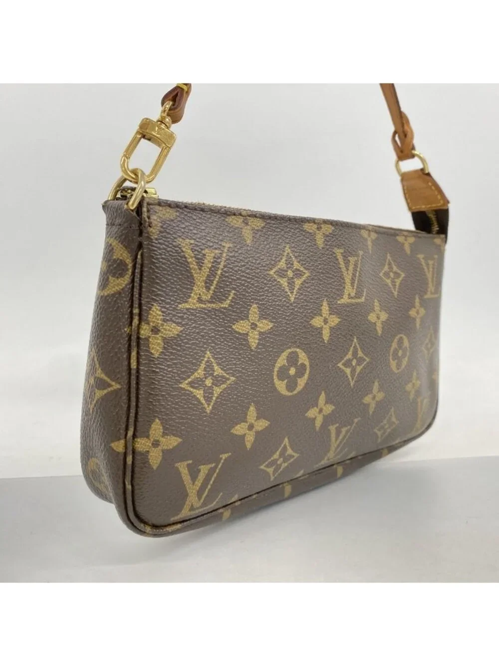Louis Vuitton Pouch Monogram Pochette Brown